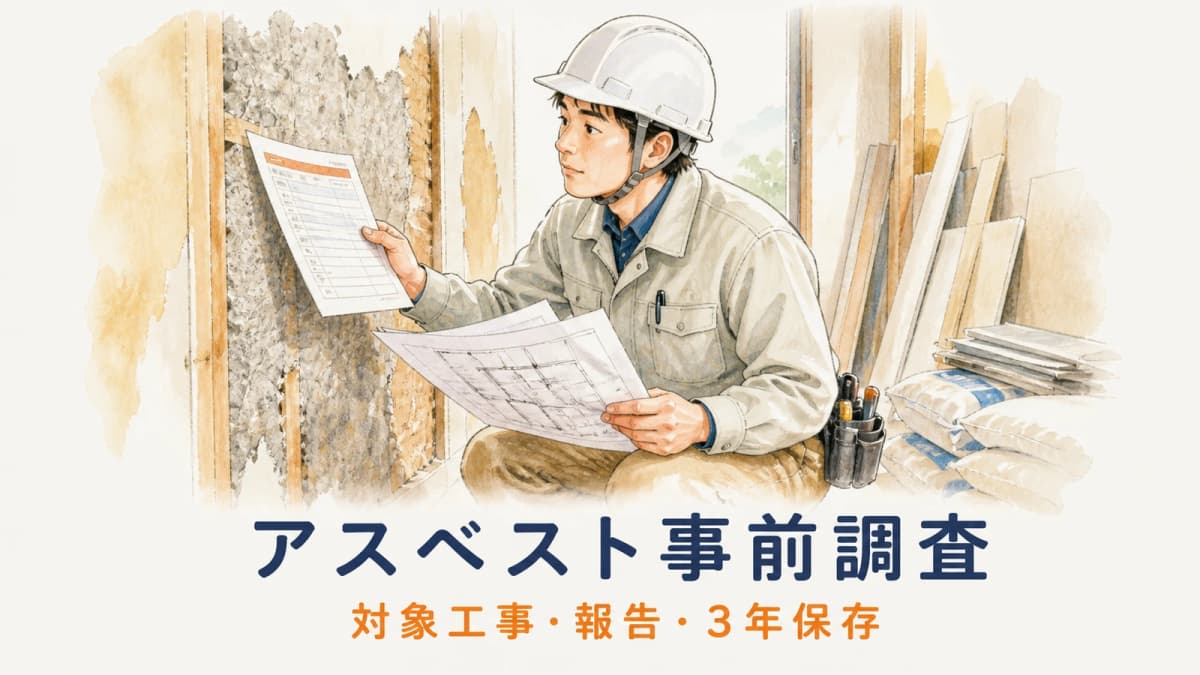 アスベスト事前調査の報告義務|対象工事・資格・GビズIDでの報告手順【2026年版】
