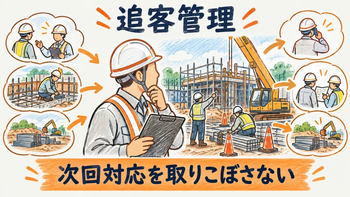工務店の追客管理|問い合わせ後の次回対応を取りこぼさない方法