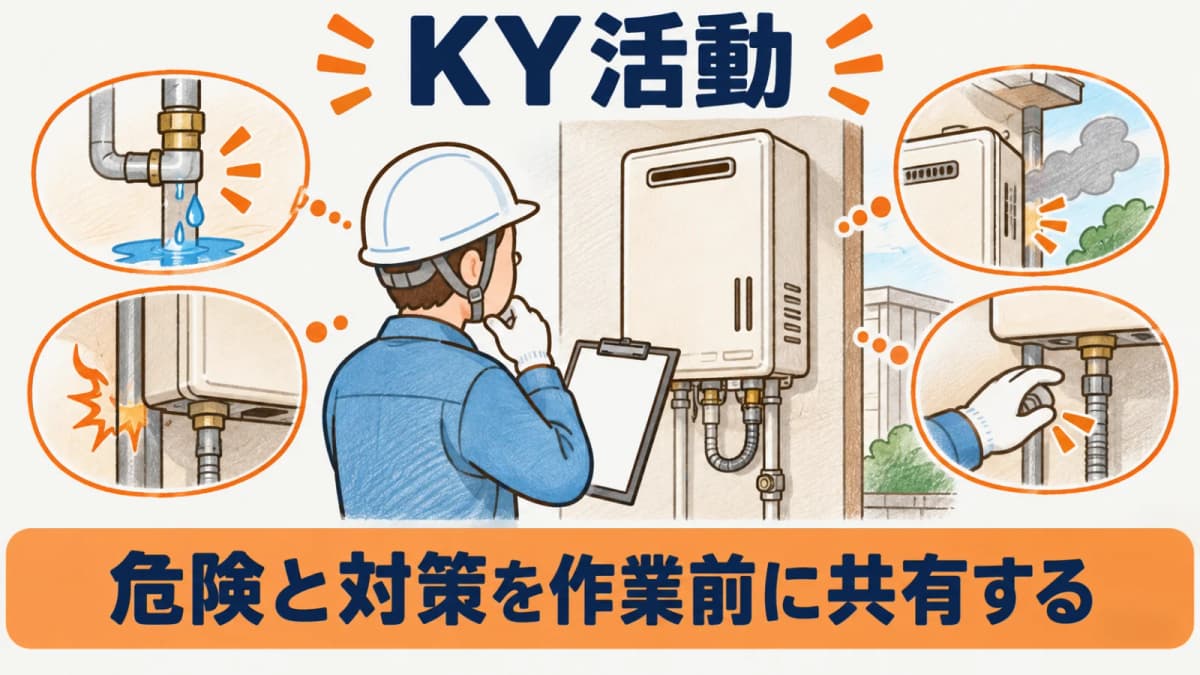 危険を具体的な作業場面で言葉にするKY活動