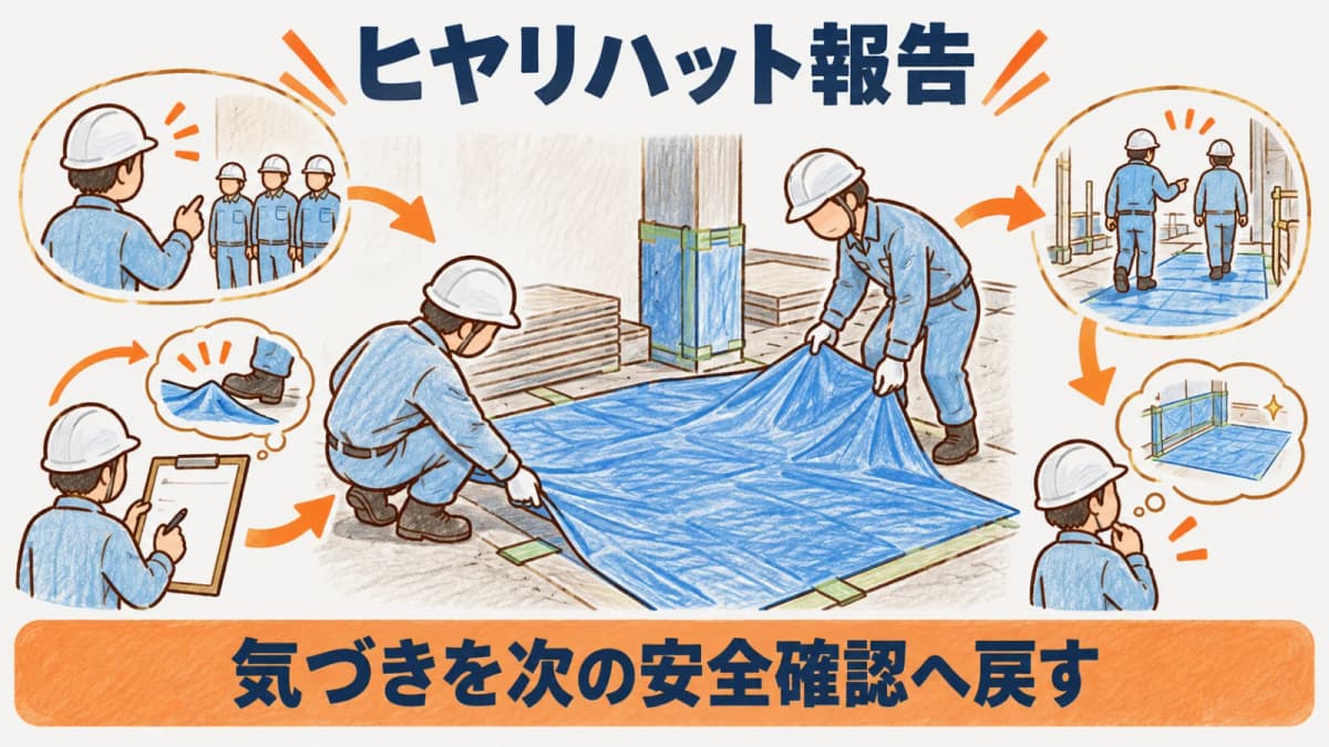 ヒヤリハットの対策を朝礼と巡視へ戻す現場