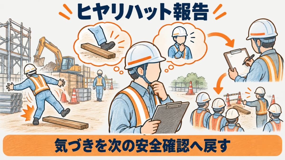 建設業のヒヤリハット報告書の書き方|事実・原因・再発防止を残す手順