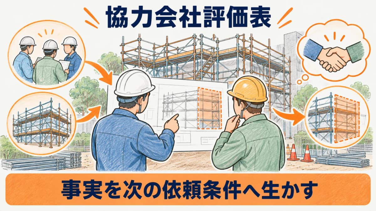 協力会社との共有範囲を決める図