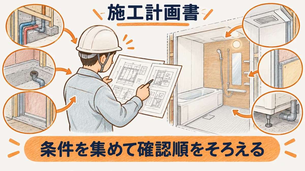 現場ごとの差分を施工計画書に反映する見直し