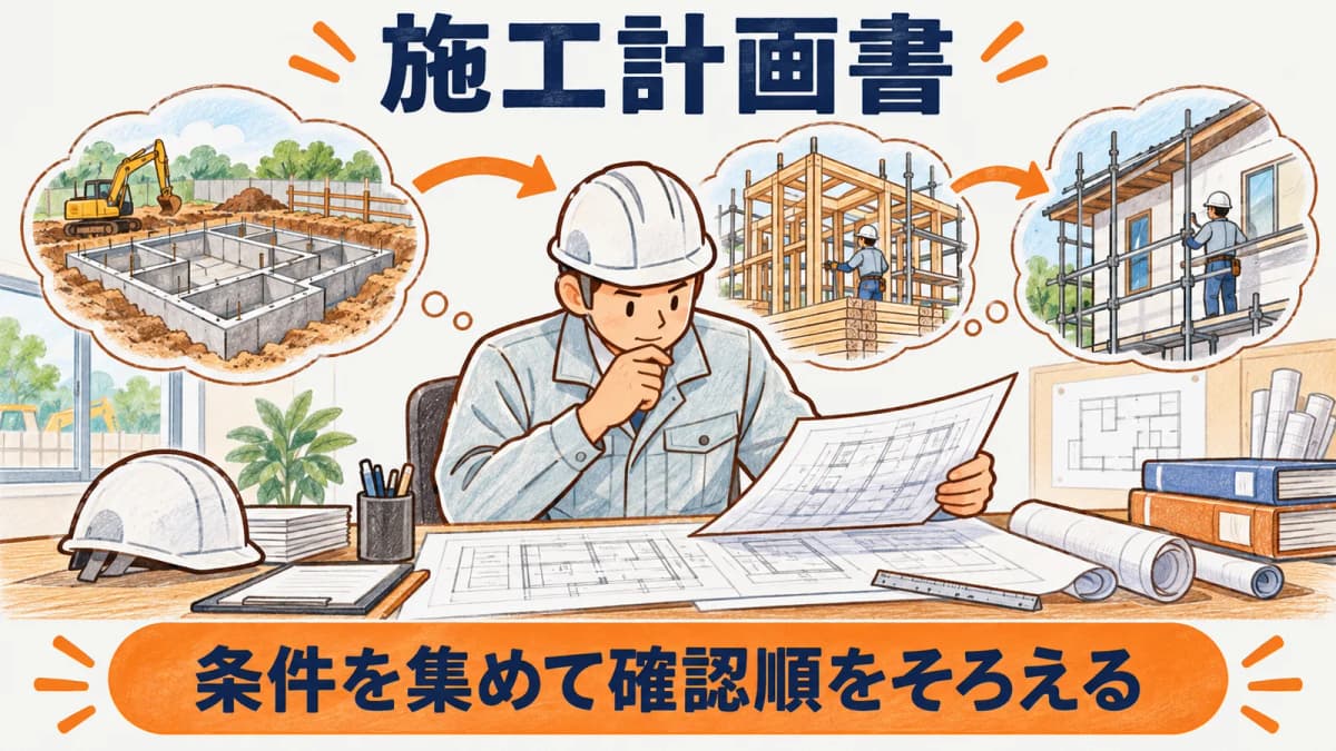施工計画書の書き方|建設業の元請が着工前に整理する項目と確認順