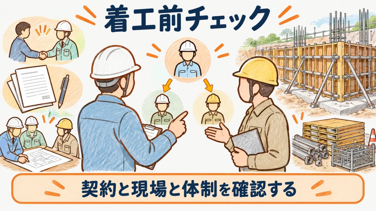 担当者と協力会社の窓口を着工前に決める現場