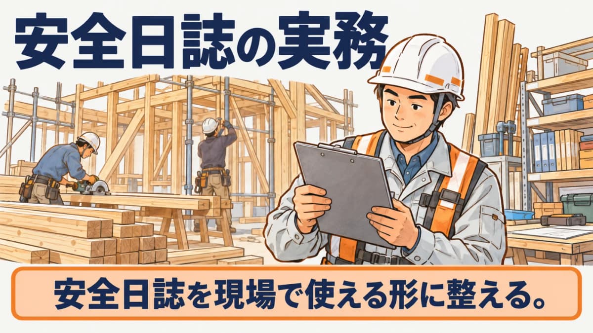 建設業の安全日誌の書き方|日々の事実と対応を整理する方法