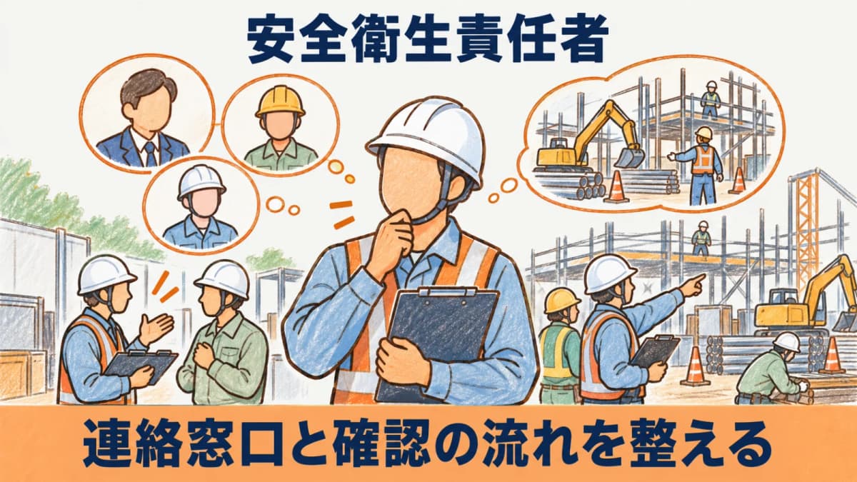 安全衛生責任者とは|建設業で元請と協力会社の連絡を整える役割