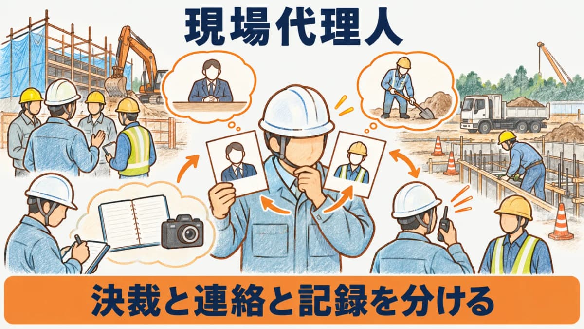 現場代理人とは|建設業の元請が役割分担を整理する実務