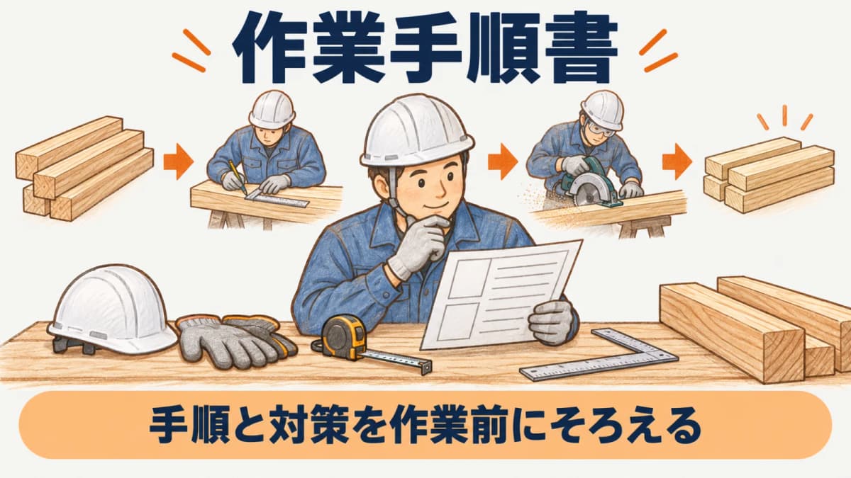 作業を小さな工程に分けて手順を確認する現場