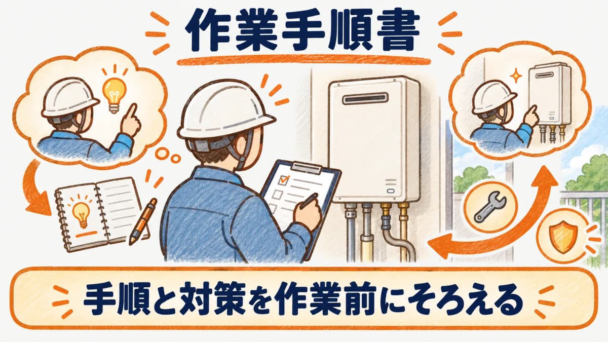 作業後の気づきを次の手順書へ戻す振り返り
