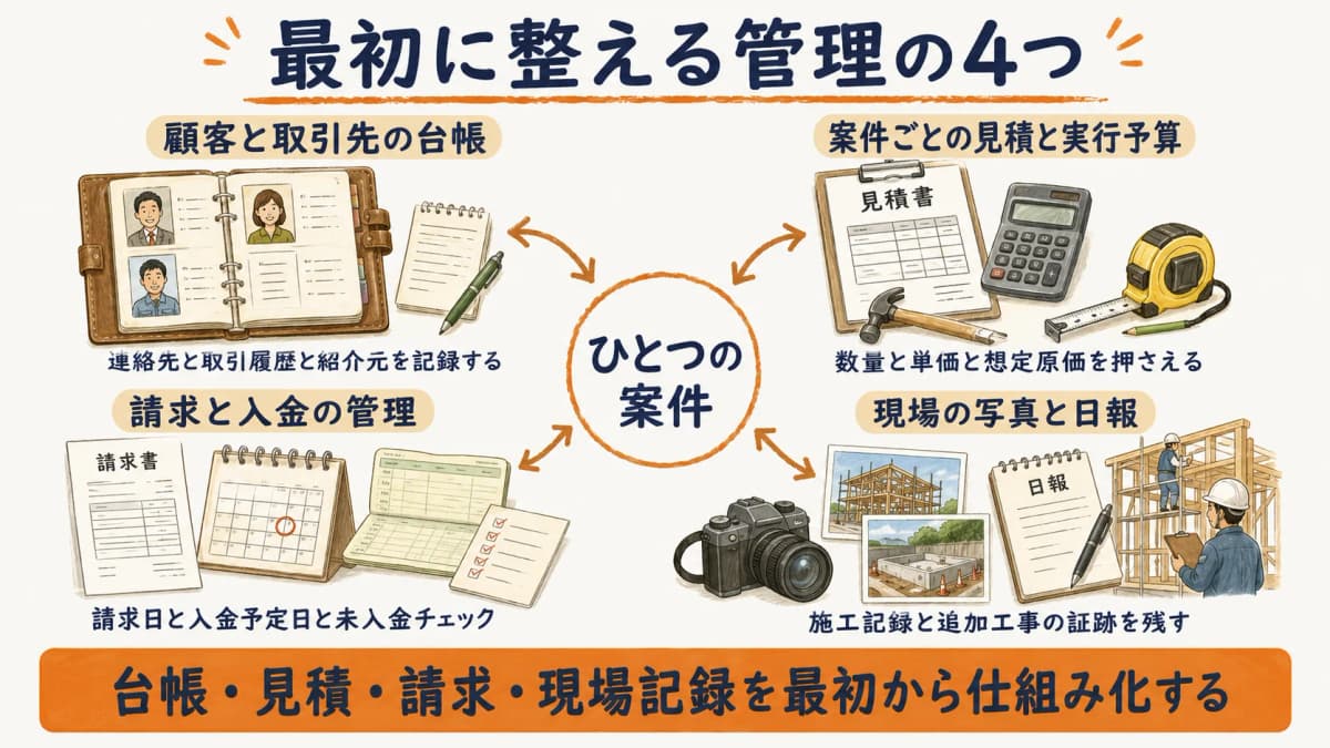 独立直後に整える管理の最小構成