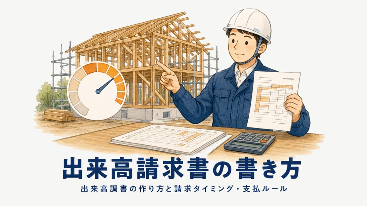 出来高請求書の書き方・出来高調書の作り方:請求タイミングと支払ルール【建設業2026】