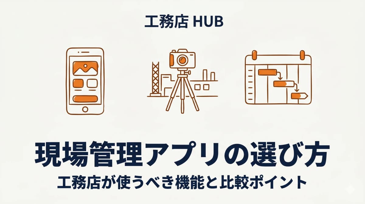 現場管理アプリの選び方:工務店が使うべき機能と比較ポイント【2026年版】