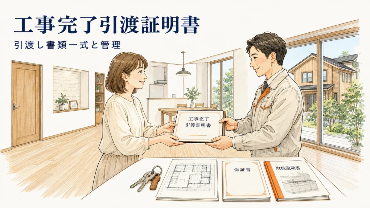 工事完了引渡証明書の書き方|引渡し書類一式と管理手順【2026年版】