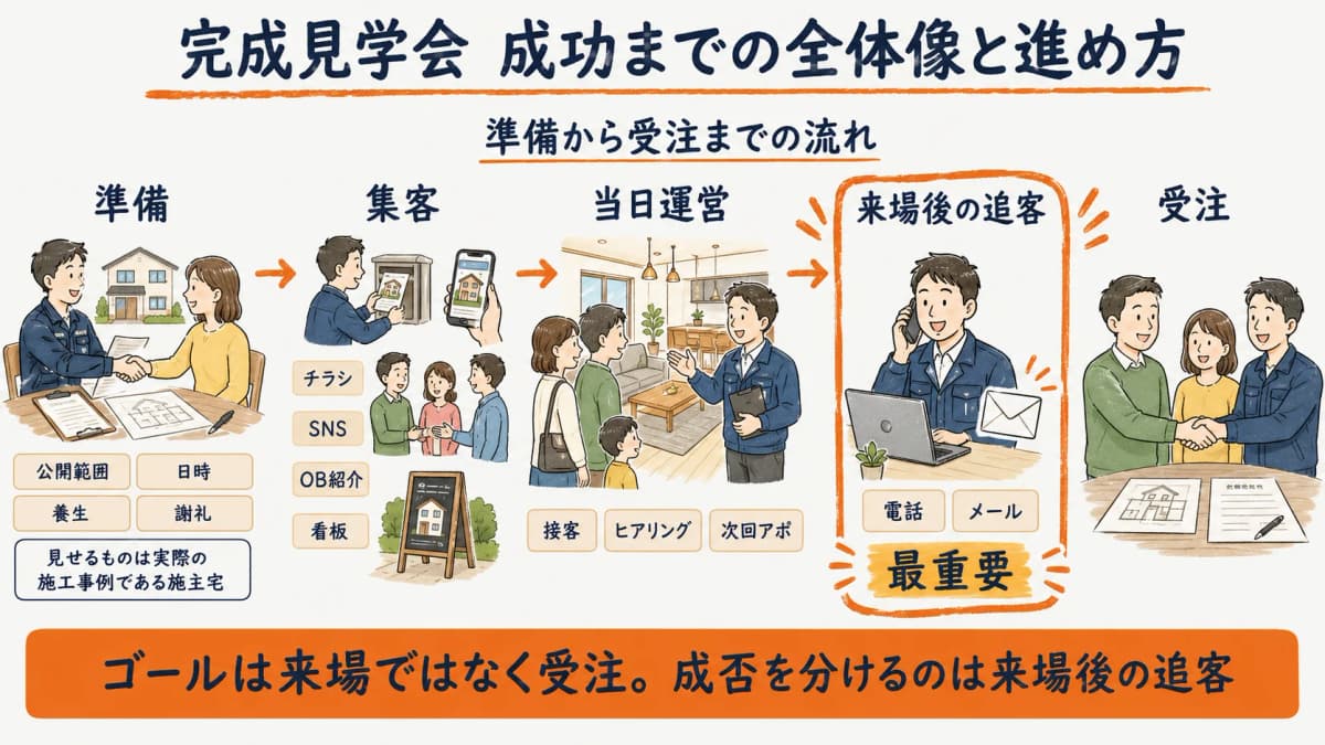 完成見学会の全体像と進め方