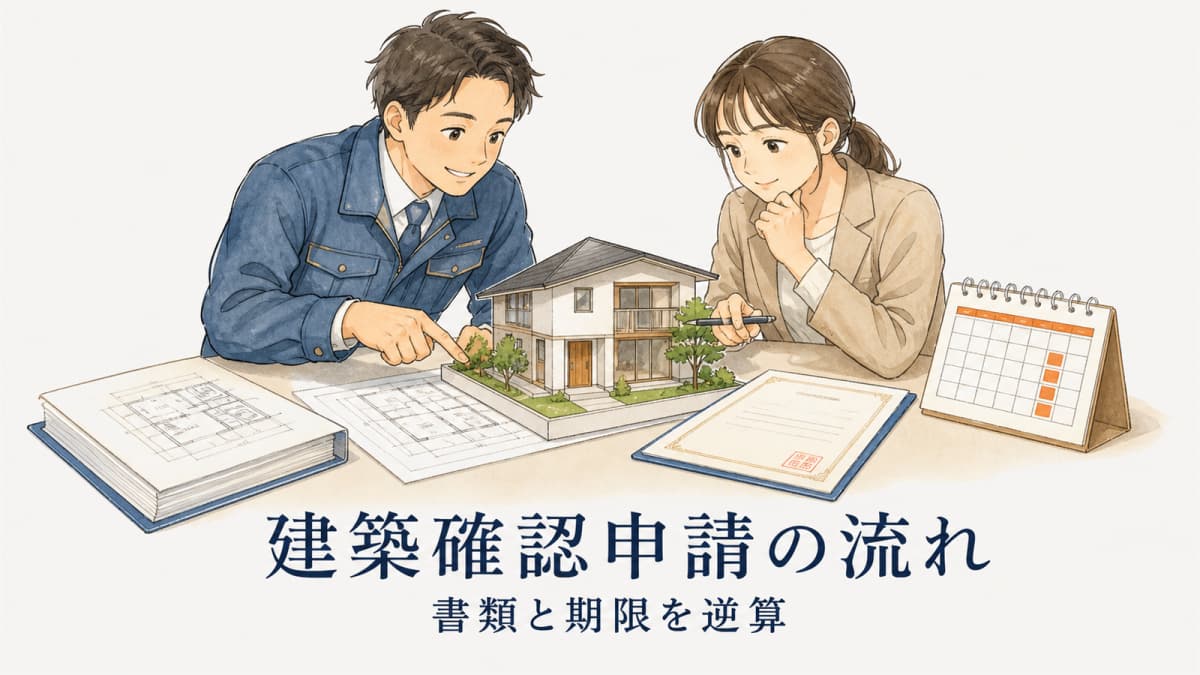 建築確認申請の流れ|工務店が逆算する書類と期限【2026年版】