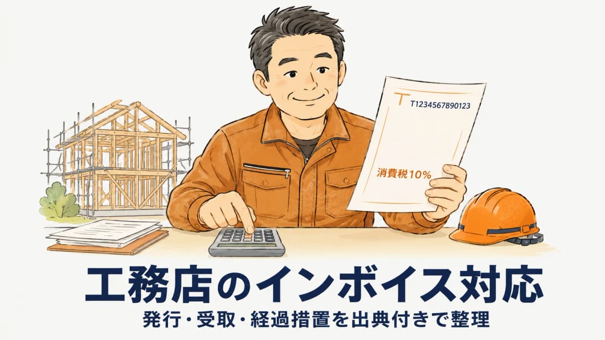 建設業のインボイス対応:工務店が請求・帳票で準備すべきこと【2026年版】