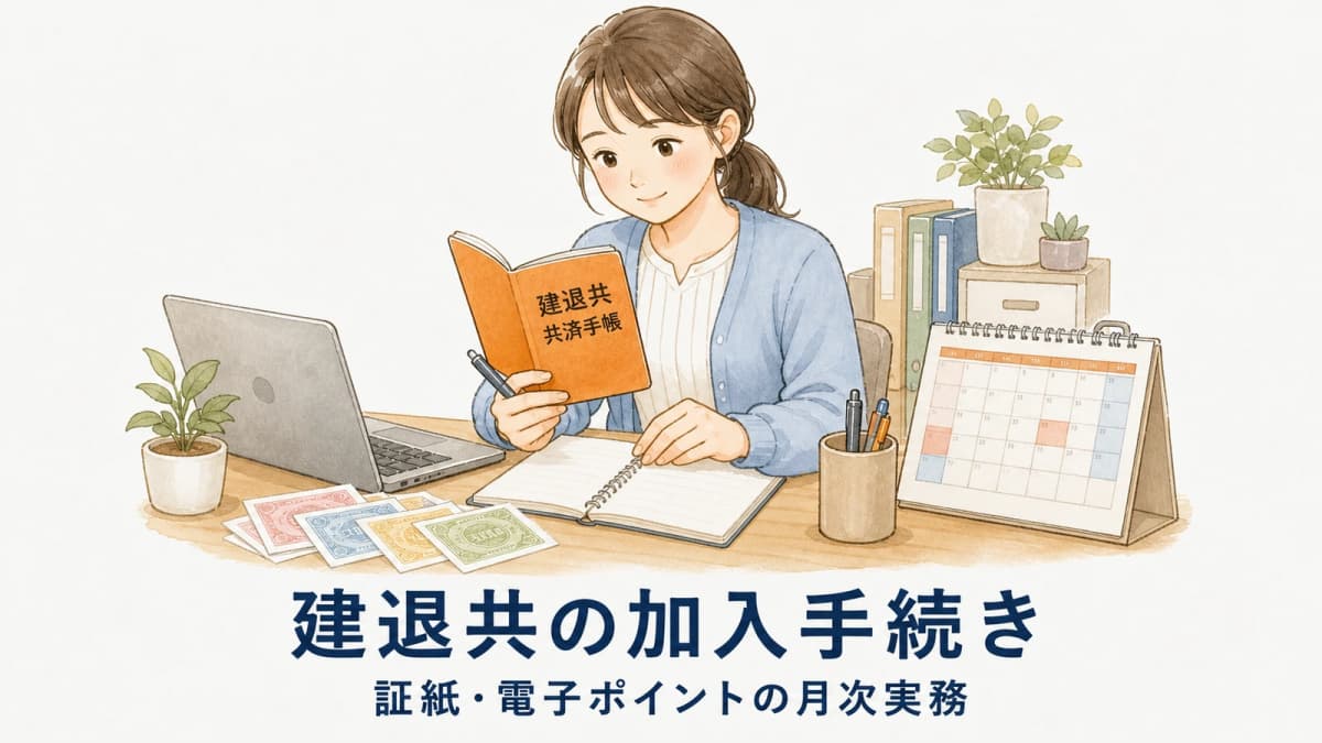 建退共の加入手続きと証紙管理|電子ポイント・月次実務【2026年版】