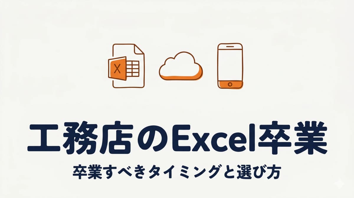 工務店がExcel管理を卒業すべき理由と選び方【2026年版】