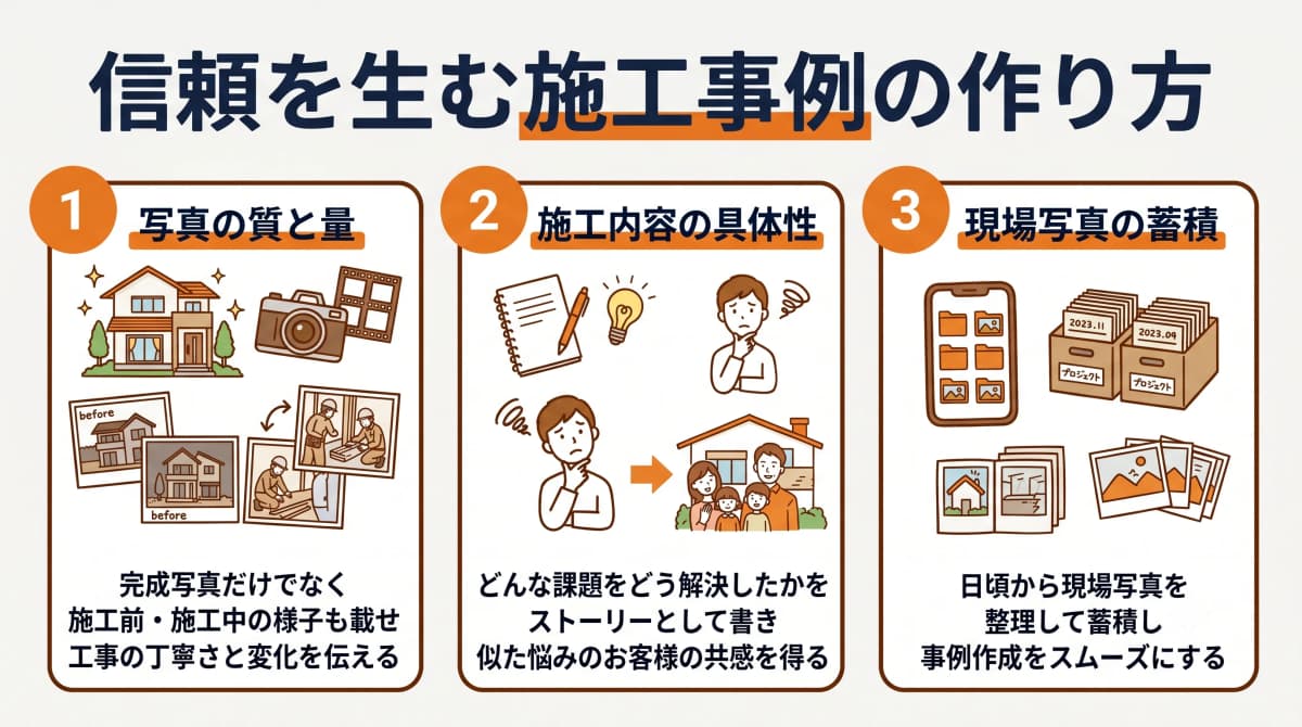 信頼を生む施工事例の作り方