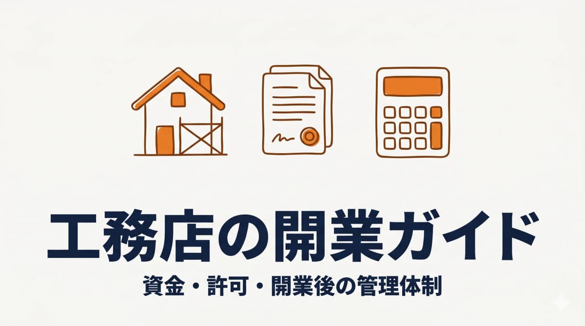 工務店の開業ガイド:必要な資金・許可・開業後の管理体制【2026年版】