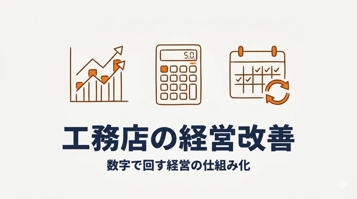 工務店の経営改善:数字で回す経営の仕組み化7ステップ【2026年版】