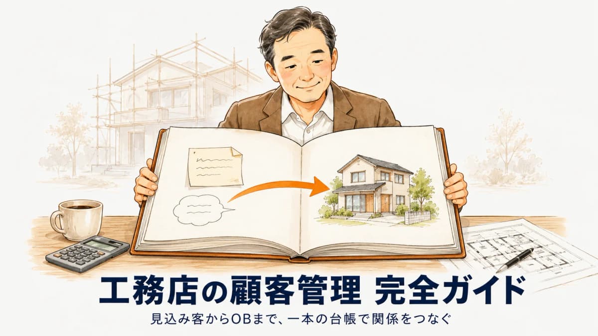 工務店の顧客管理 完全ガイド:台帳設計からOB活用まで【2026年版】