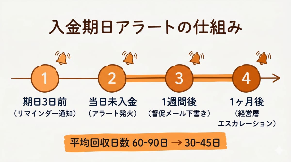 入金期日アラートの仕組み