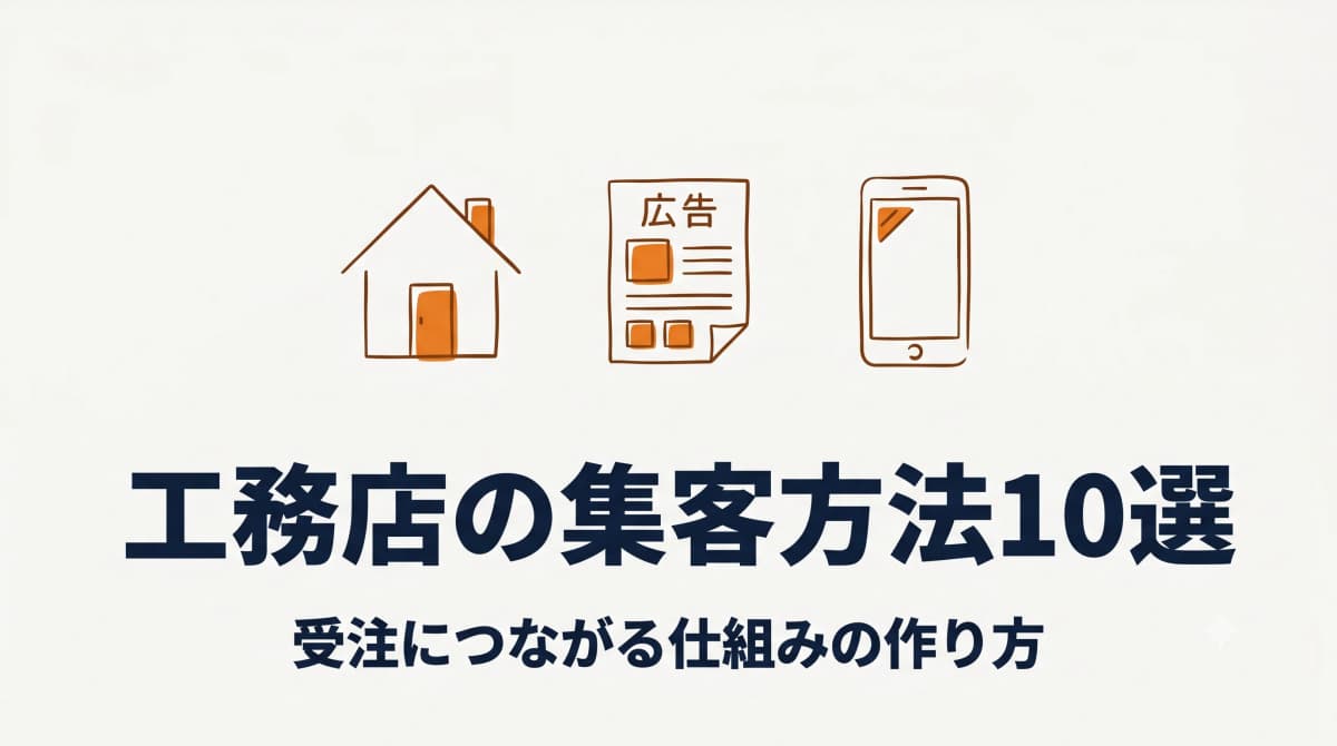 工務店の集客方法10選:受注につながる仕組みの作り方【2026年版】