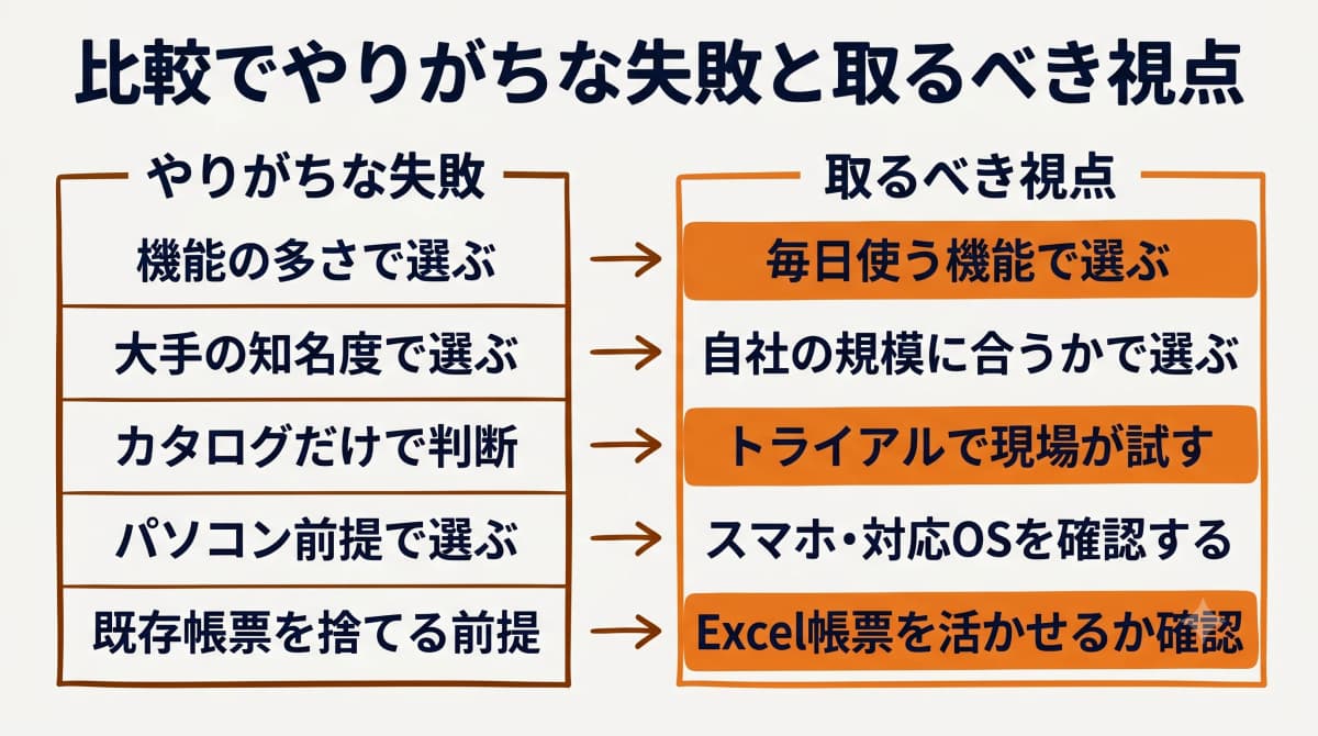 中小工務店の業務管理システム選定5軸