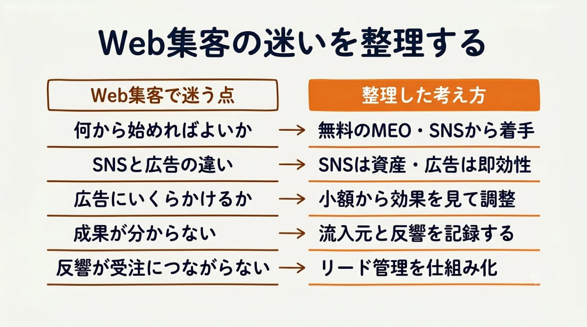 工務店Web集客の4チャネルの全体像