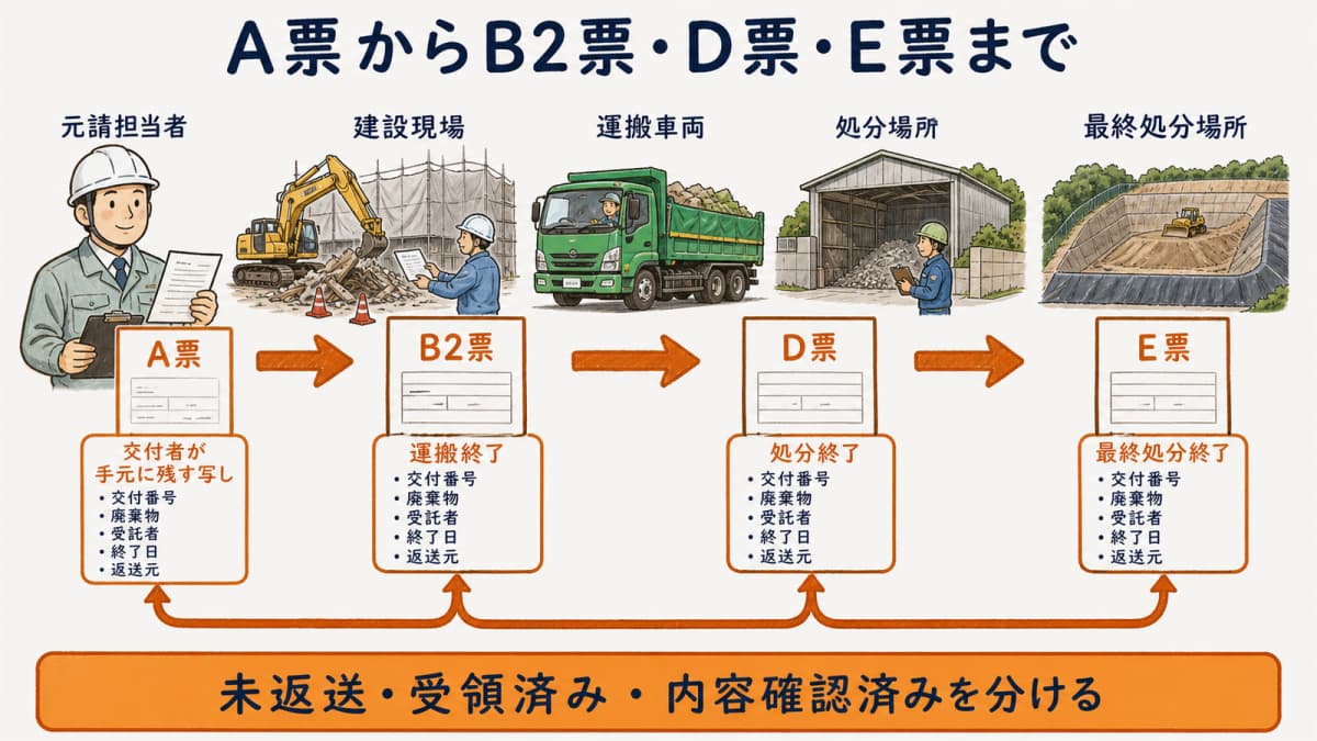 A票からB2票・D票・E票までの流れと確認点